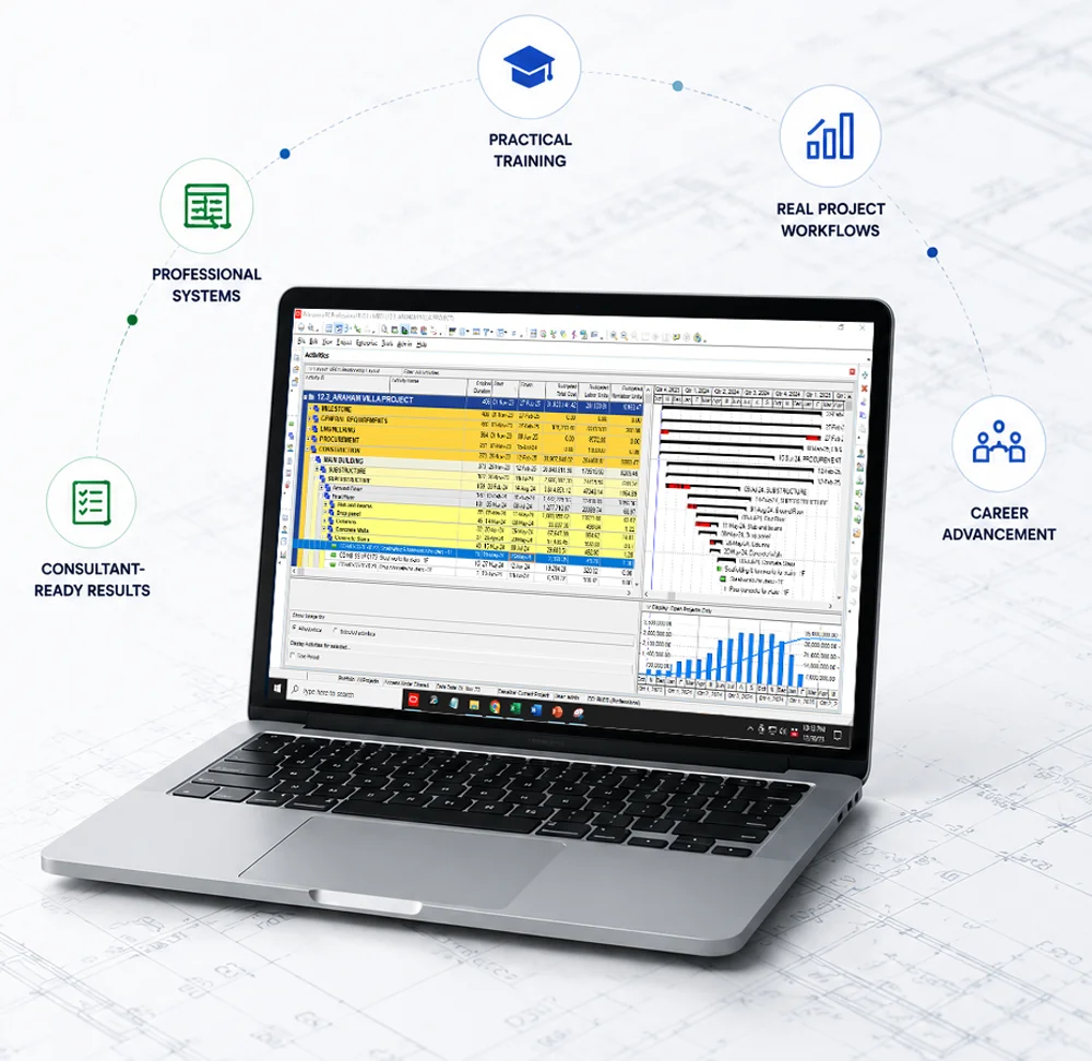 Xerplan learning dashboard shown on a laptop